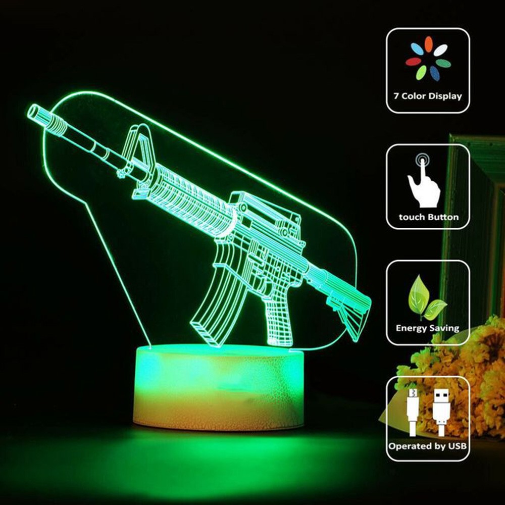 Gioco Fucile 3D Led Night Ligh - Accessories For Your Gaming Room recensione e prezzo